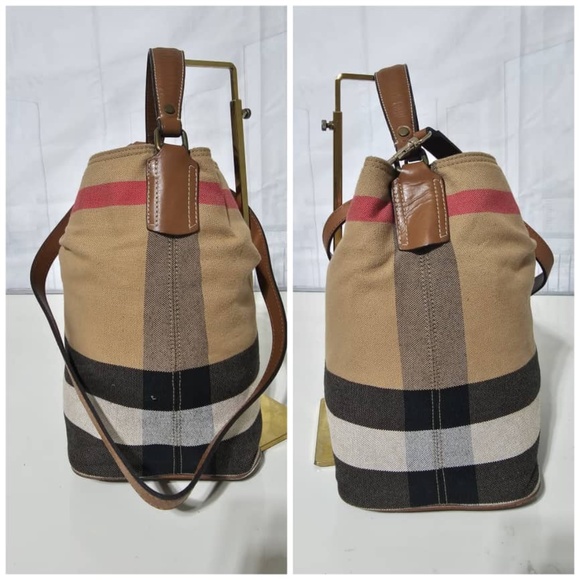 Authentic Burberry Ashby House Checked Hobo Bag & Pochette - Picture 10 of 16